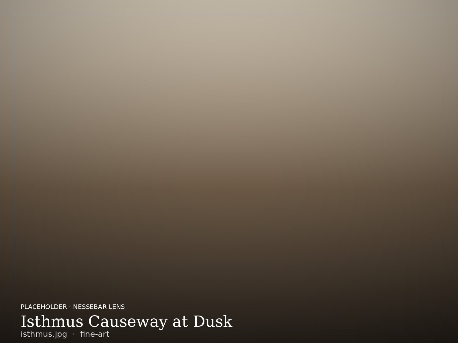 Isthmus Causeway at Dusk